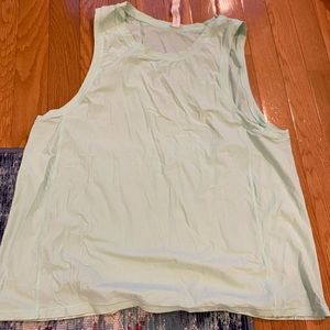 green Lululemon tank top